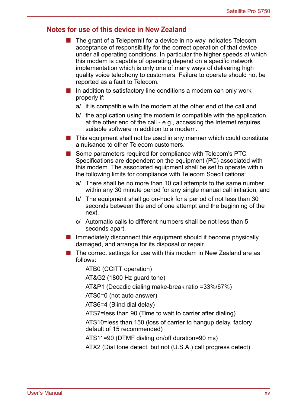 Toshiba Satellite Pro S750 User Manual | Page 15 / 204