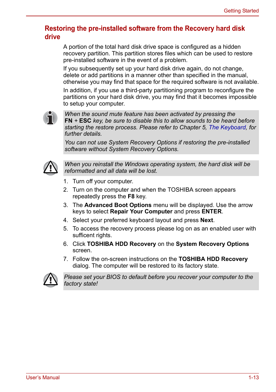 Toshiba Satellite L755 User Manual | Page 31 / 179