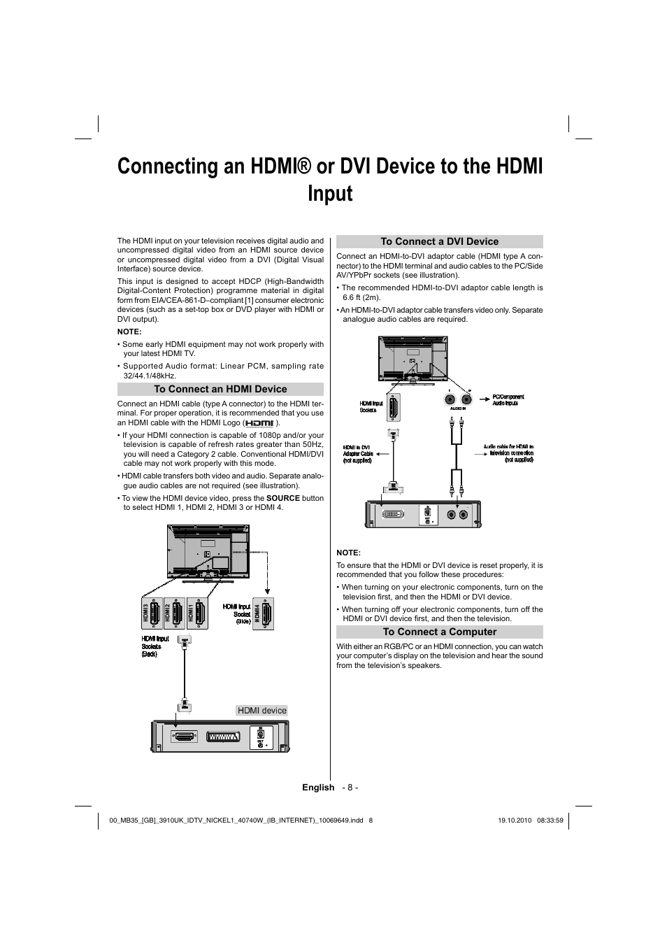 Toshiba KV700 User Manual | Page 9 / 41