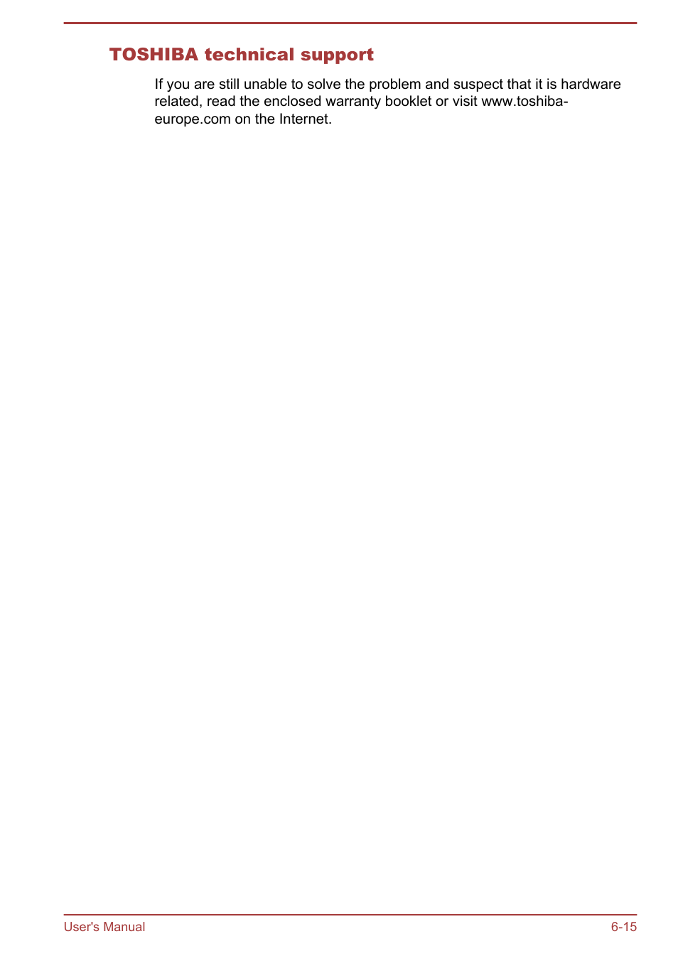 Toshiba technical support | Toshiba Satellite U920T User Manual | Page 112 / 115