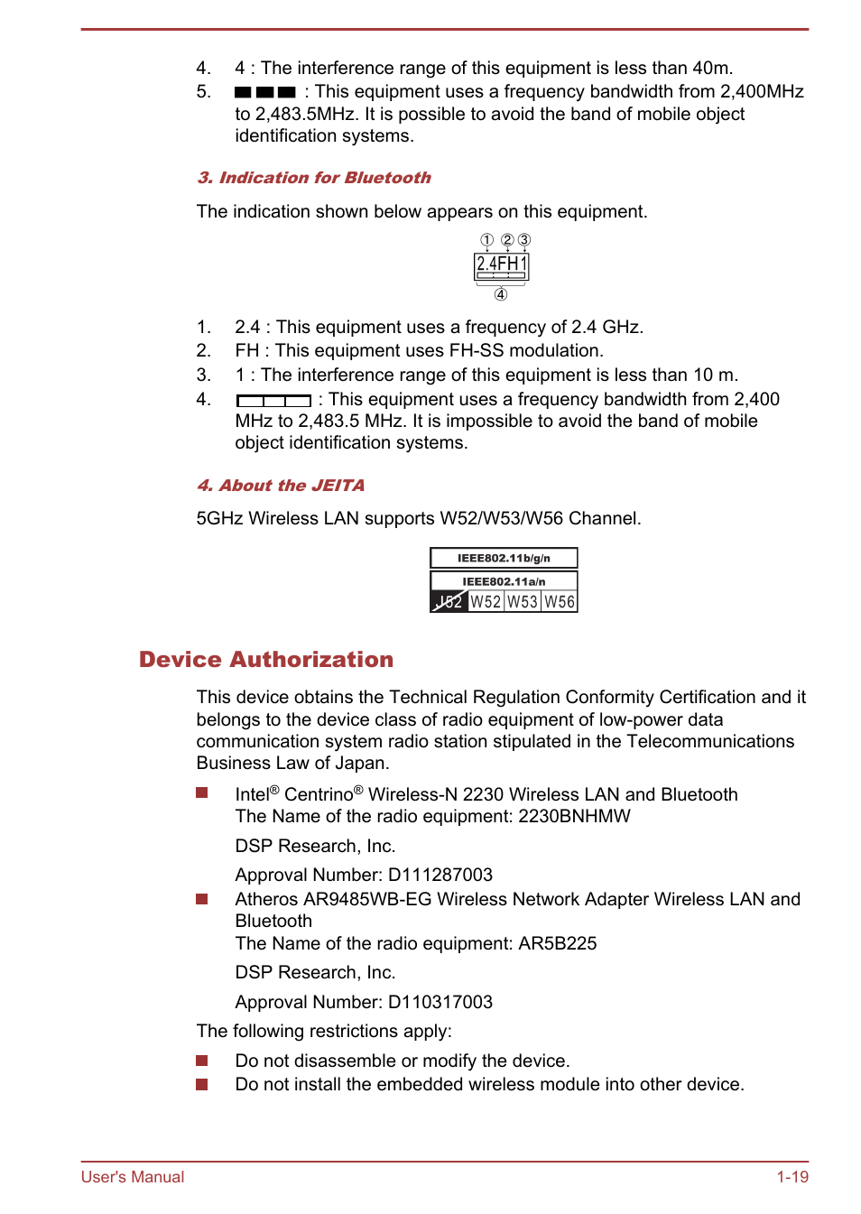 Device authorization | Toshiba Satellite U920T User Manual | Page 23 / 115