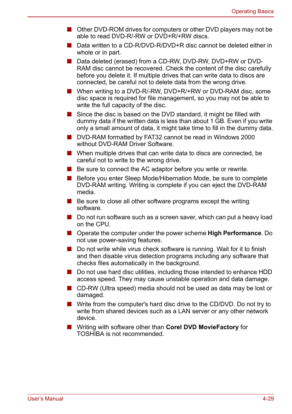 Toshiba SATELLITE P500 User Manual | Page 106 / 202