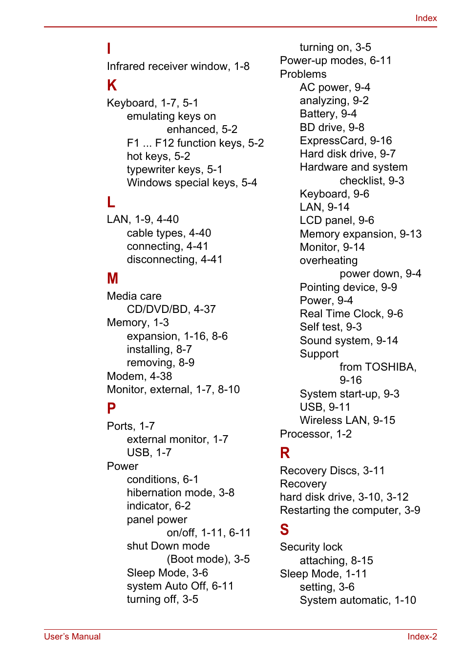 Toshiba SATELLITE P500 User Manual | Page 201 / 202