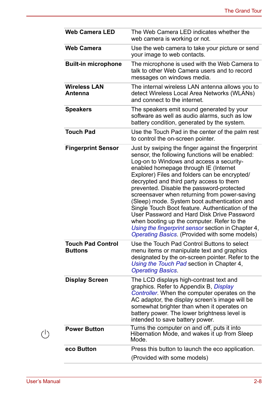 Toshiba SATELLITE P500 User Manual | Page 47 / 202