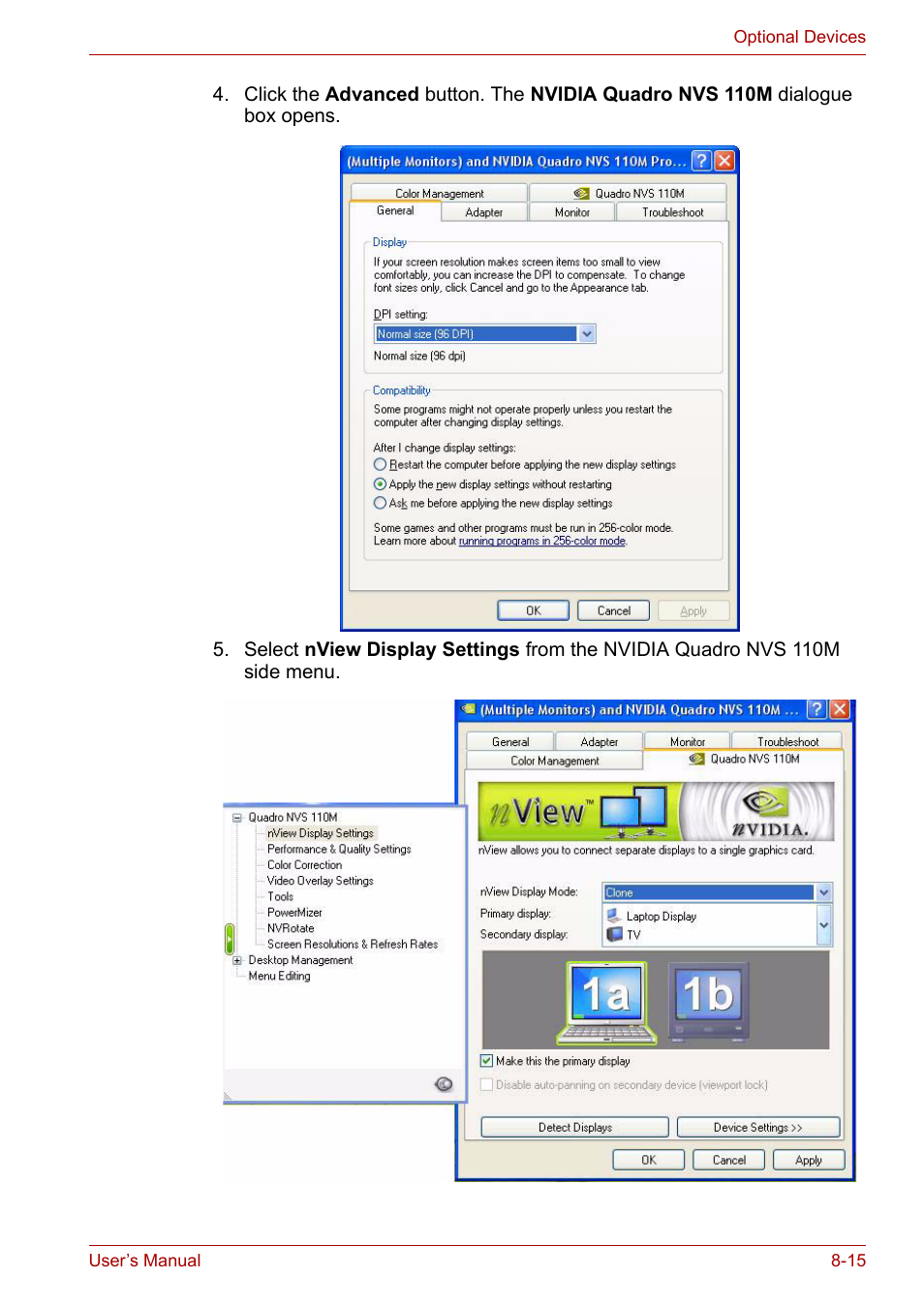 Toshiba Tecra A6 (PTA60E) User Manual | Page 123 / 165