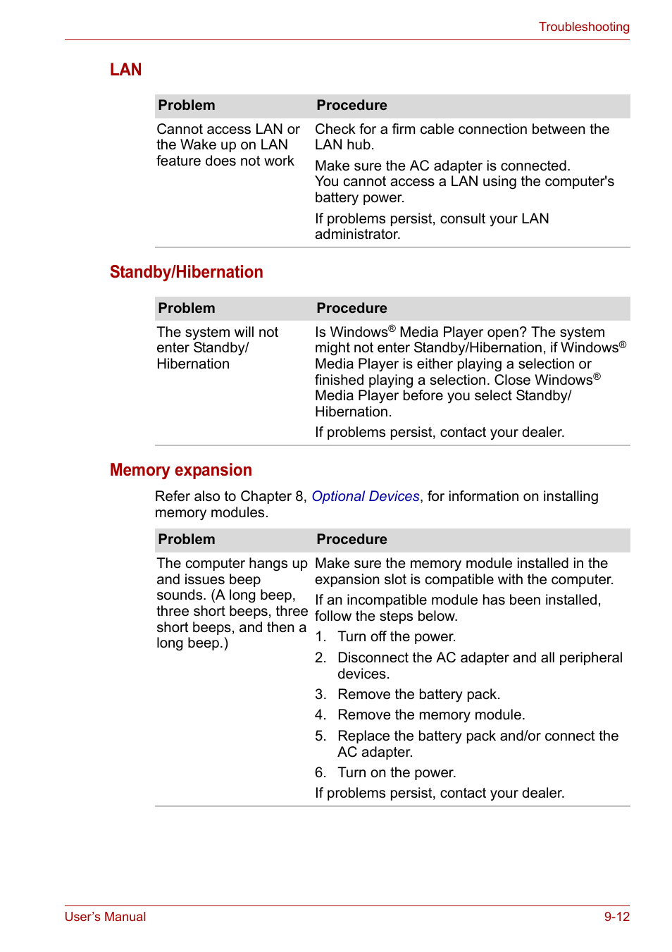 Toshiba Tecra A6 (PTA60E) User Manual | Page 139 / 165
