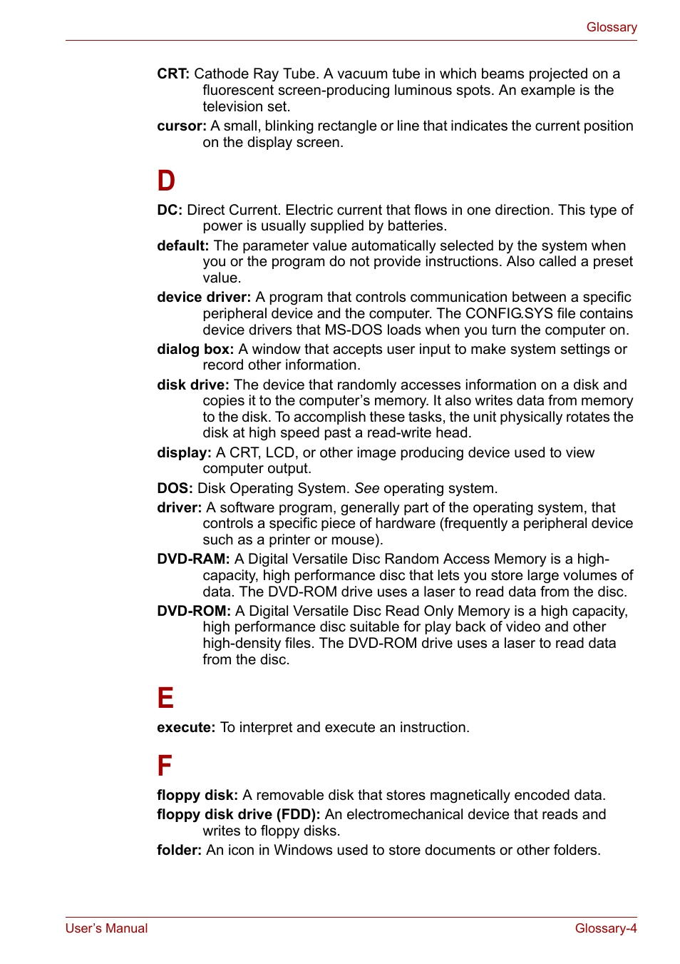 Toshiba Tecra A6 (PTA60E) User Manual | Page 161 / 165