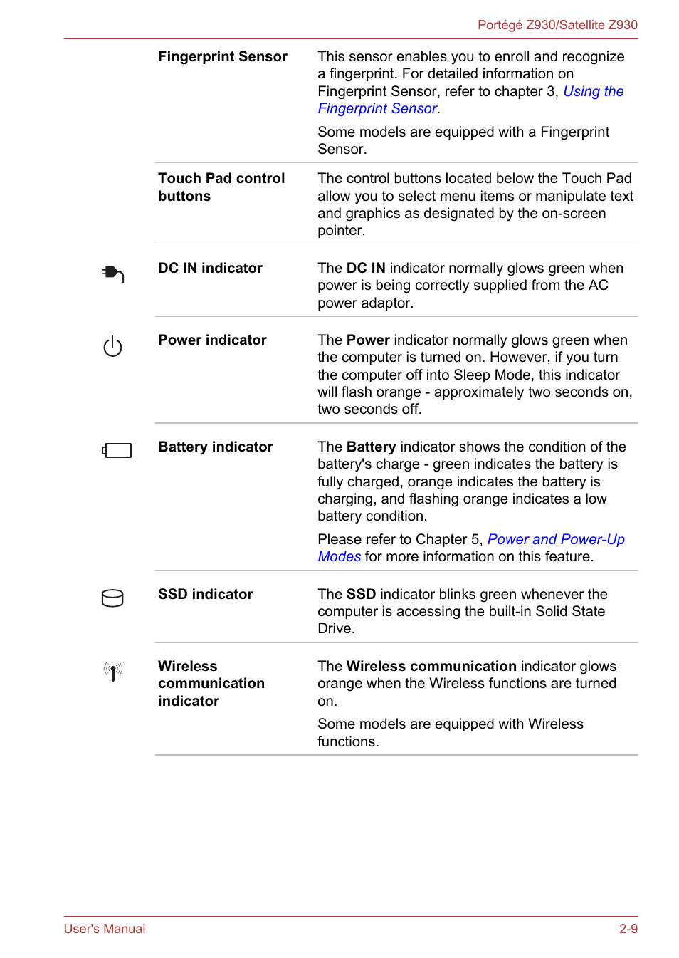 Toshiba Portege Z930-B User Manual | Page 33 / 132