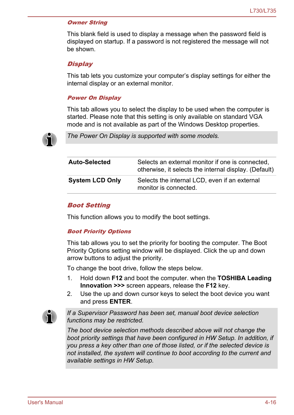 Toshiba Satellite L730 User Manual | Page 100 / 161