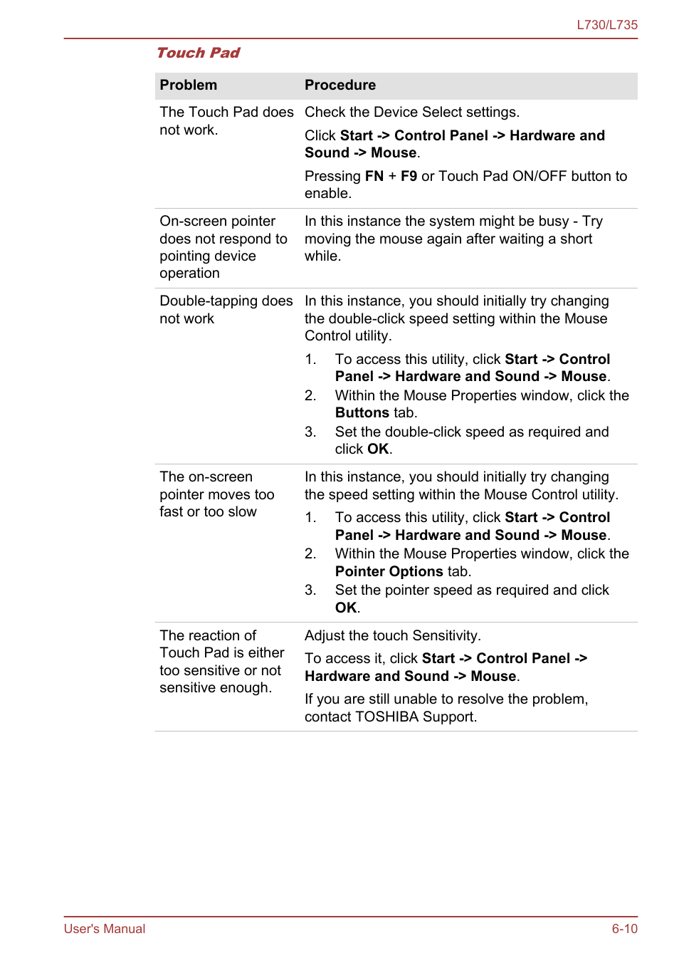 Toshiba Satellite L730 User Manual | Page 130 / 161