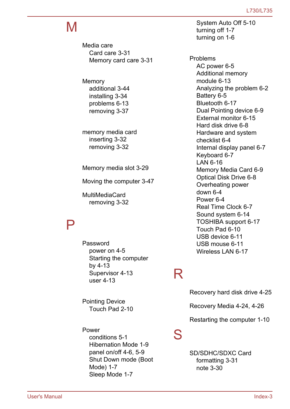 Toshiba Satellite L730 User Manual | Page 160 / 161