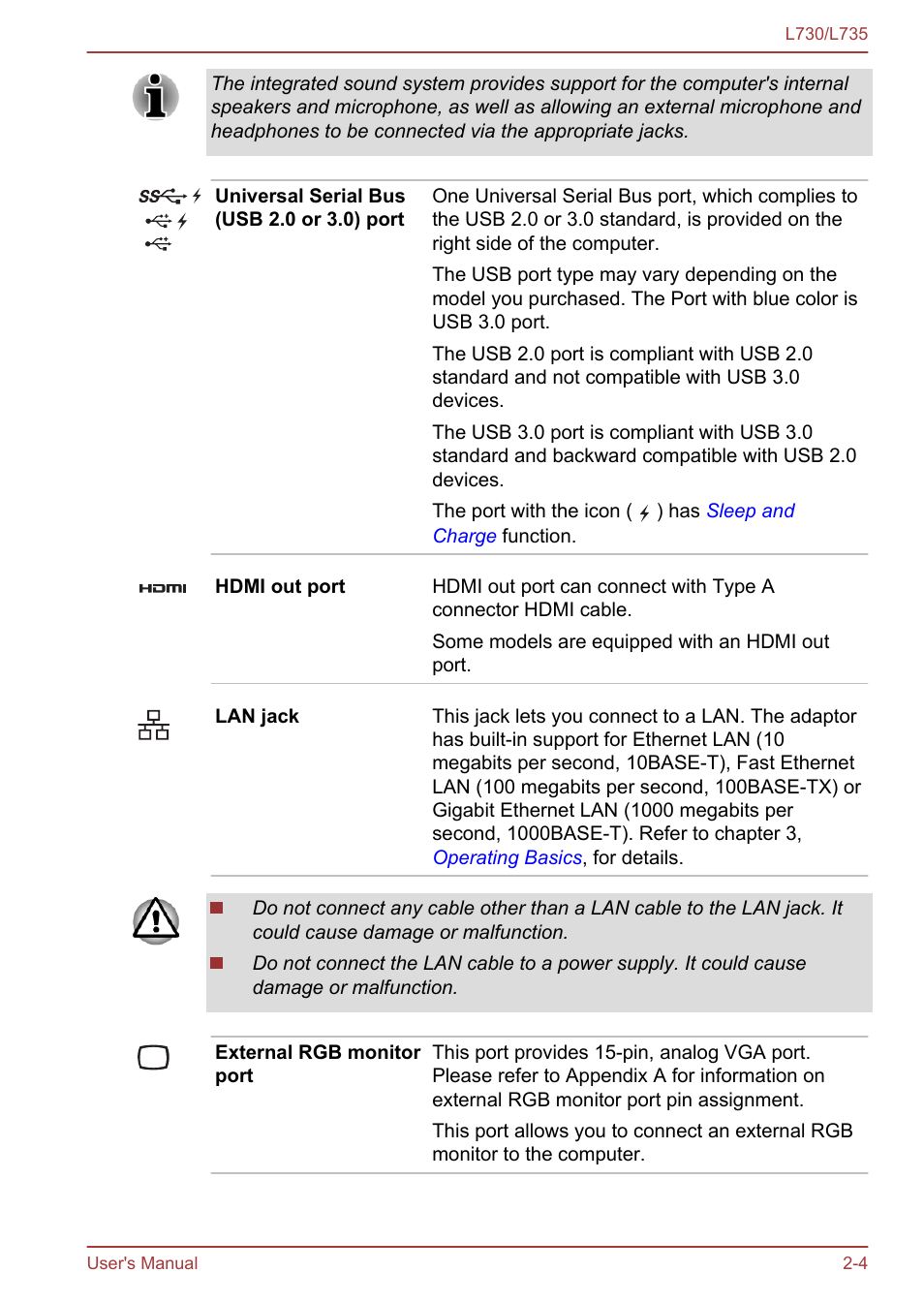 Toshiba Satellite L730 User Manual | Page 29 / 161