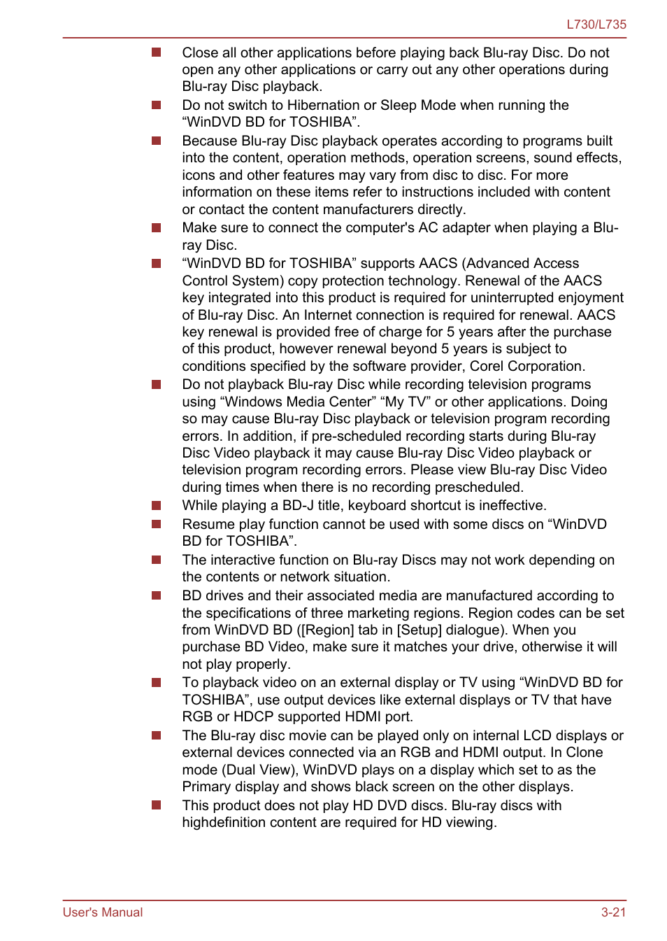 Toshiba Satellite L730 User Manual | Page 58 / 161