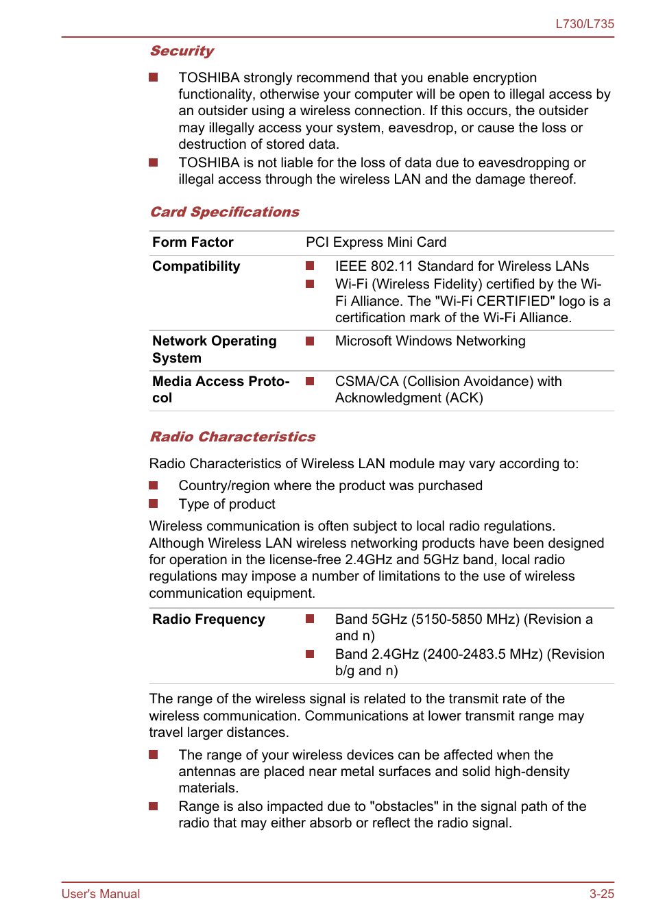 Toshiba Satellite L730 User Manual | Page 62 / 161