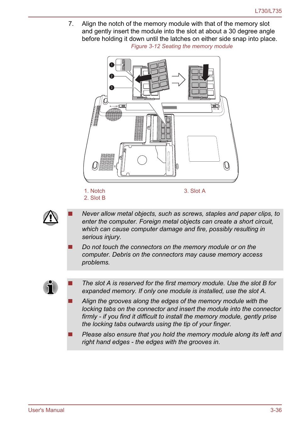 Toshiba Satellite L730 User Manual | Page 73 / 161