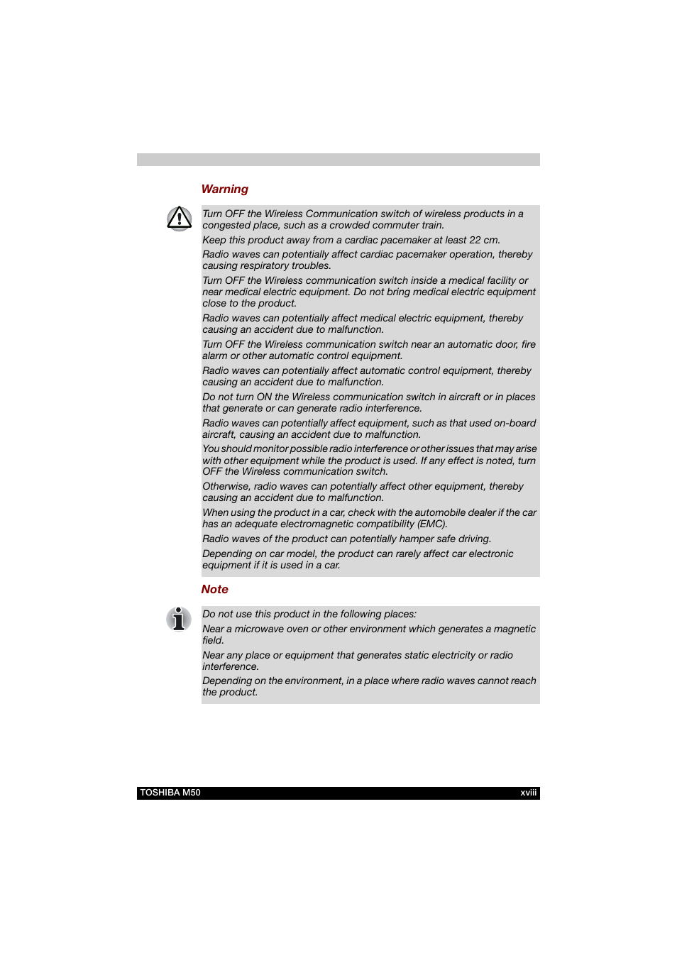 Toshiba Satellite M50 (PSM53) User Manual | Page 18 / 179