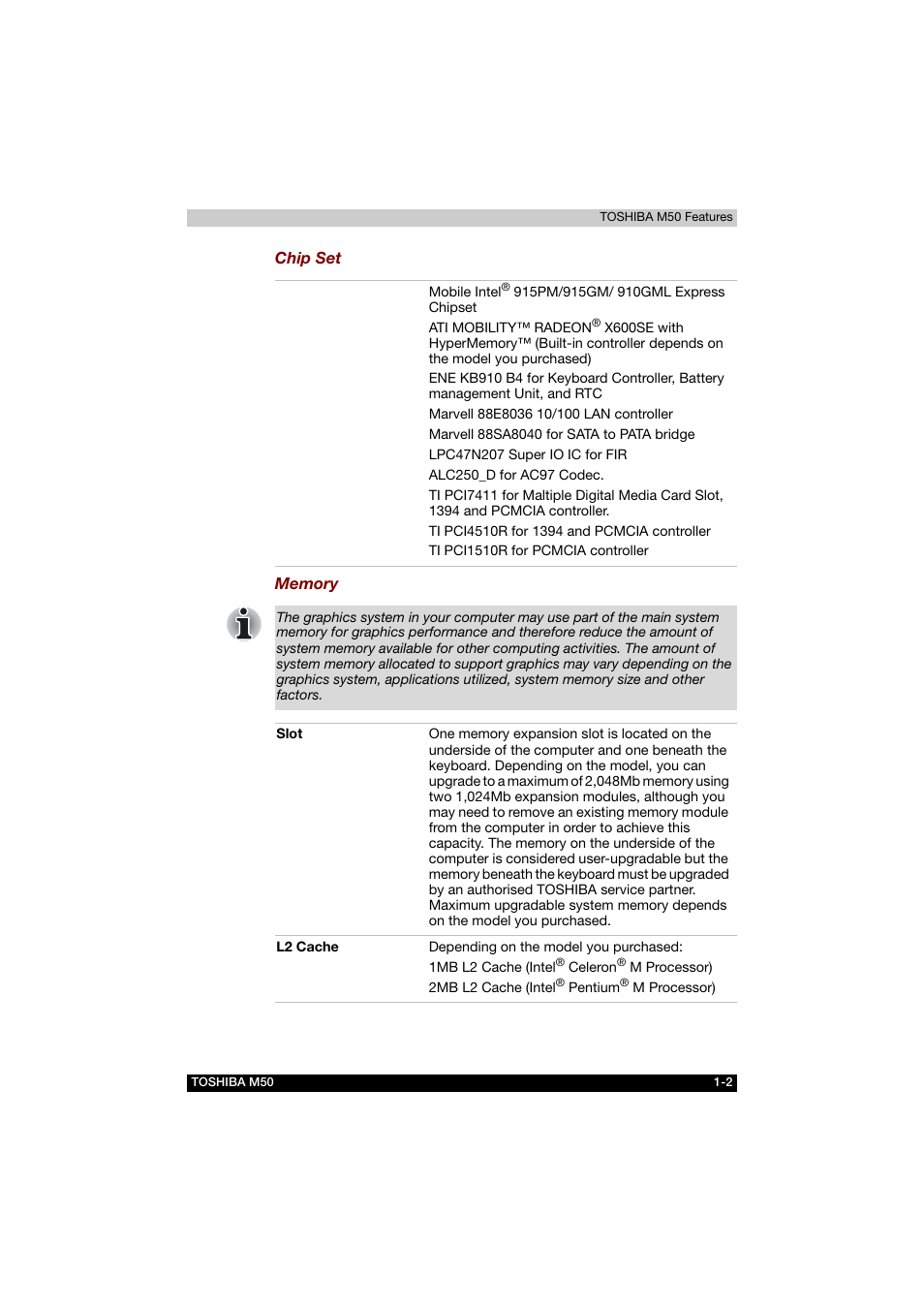 Toshiba Satellite M50 (PSM53) User Manual | Page 29 / 179