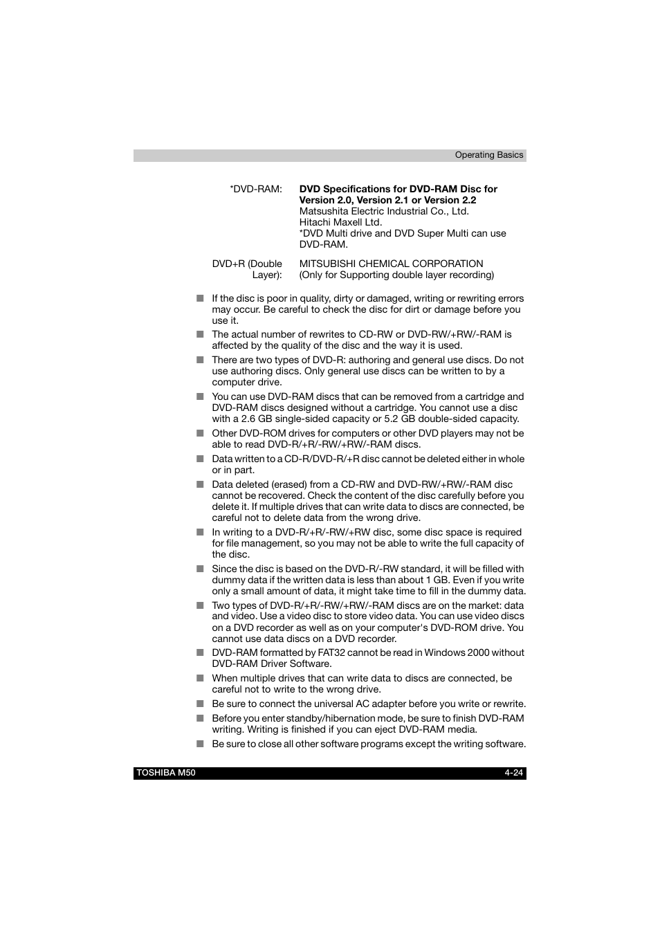 Toshiba Satellite M50 (PSM53) User Manual | Page 92 / 179