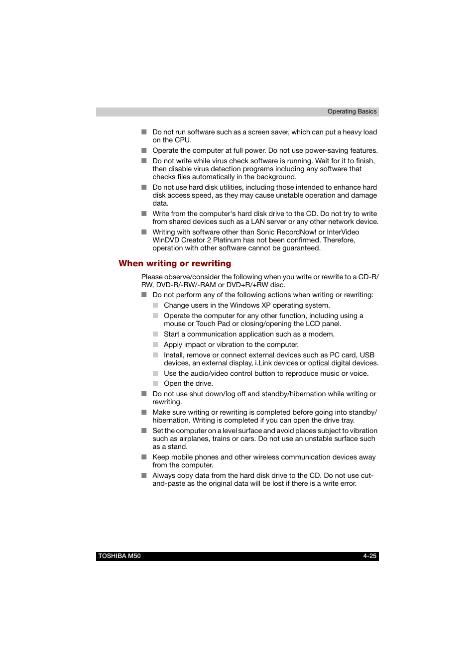 When writing or rewriting | Toshiba Satellite M50 (PSM53) User Manual | Page 93 / 179