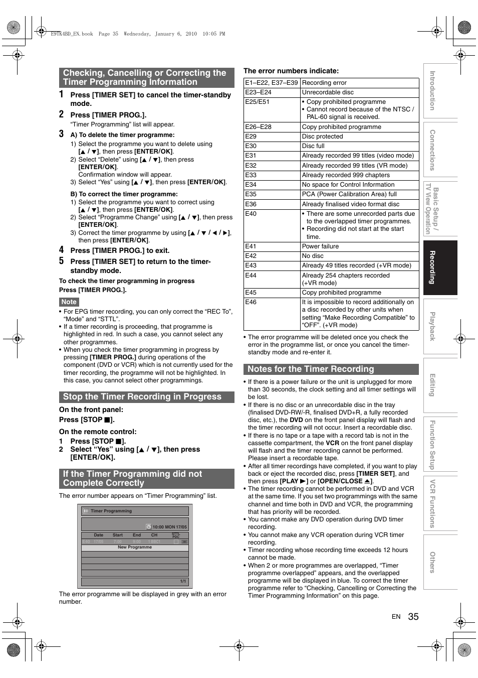 Toshiba DVR20 User Manual | Page 35 / 80