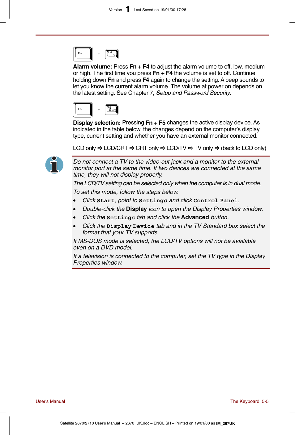 Toshiba Satellite 2670 User Manual | Page 67 / 182