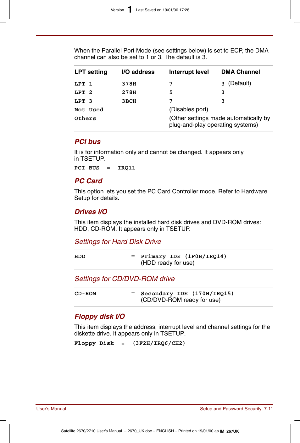 Toshiba Satellite 2670 User Manual | Page 95 / 182