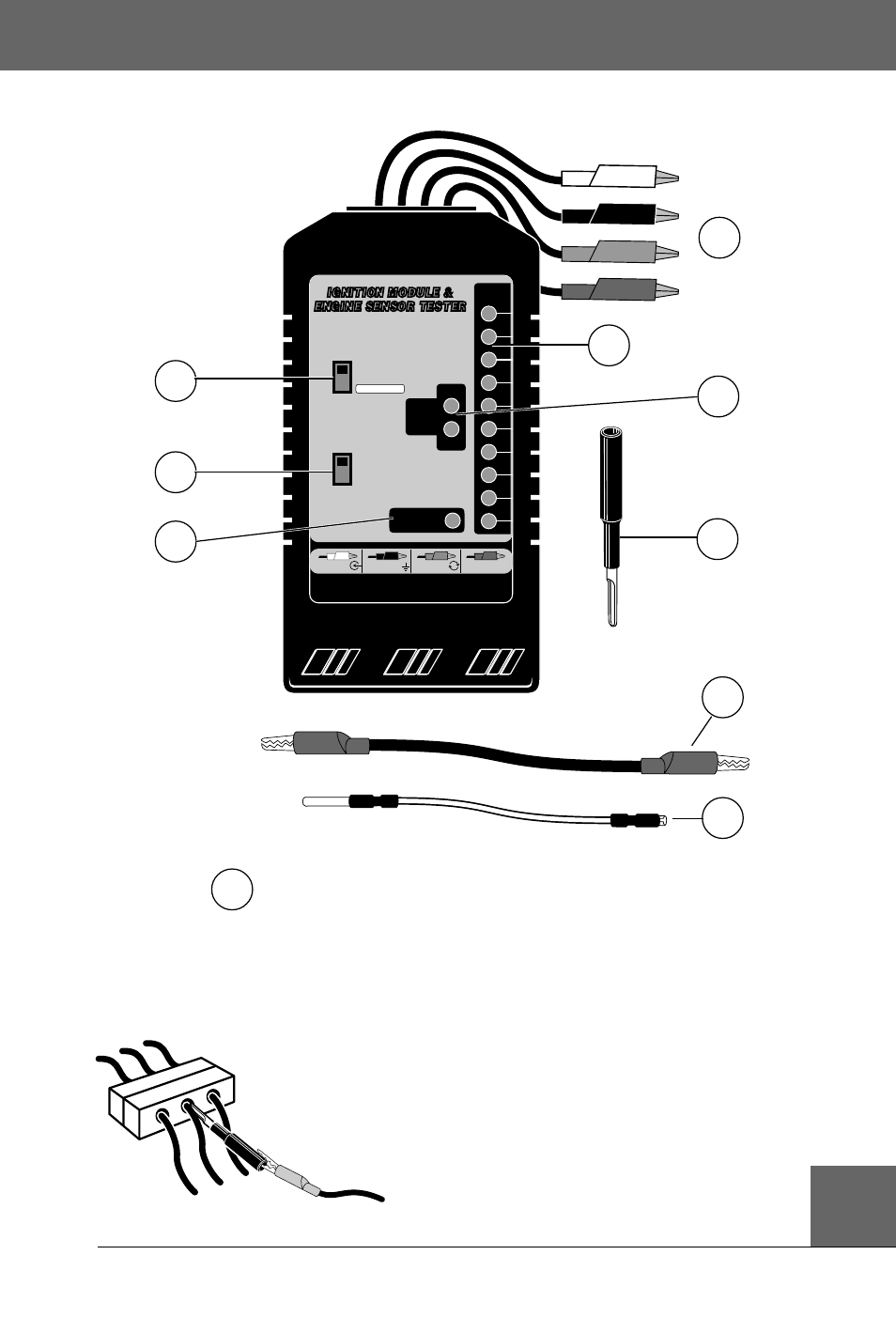 Tester basics | Actron CP9087 User Manual | Page 7 / 88