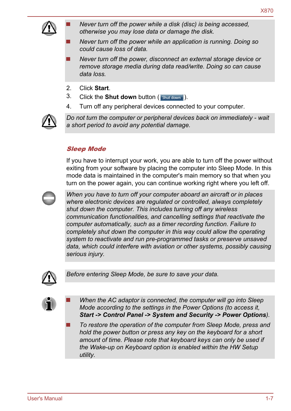 Toshiba Qosmio X870 User Manual | Page 23 / 164