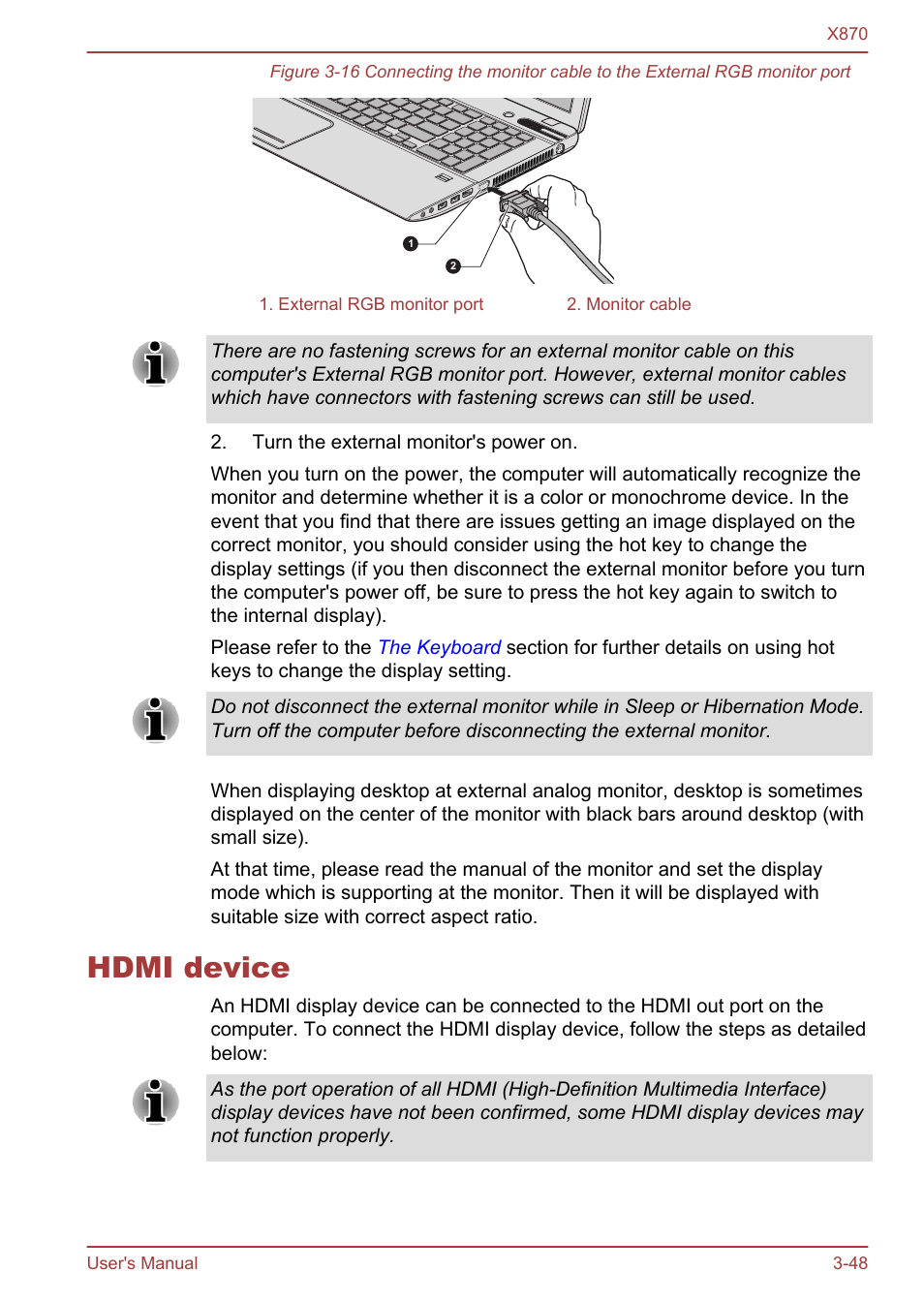 Hdmi device, Hdmi device -48 | Toshiba Qosmio X870 User Manual | Page 89 / 164