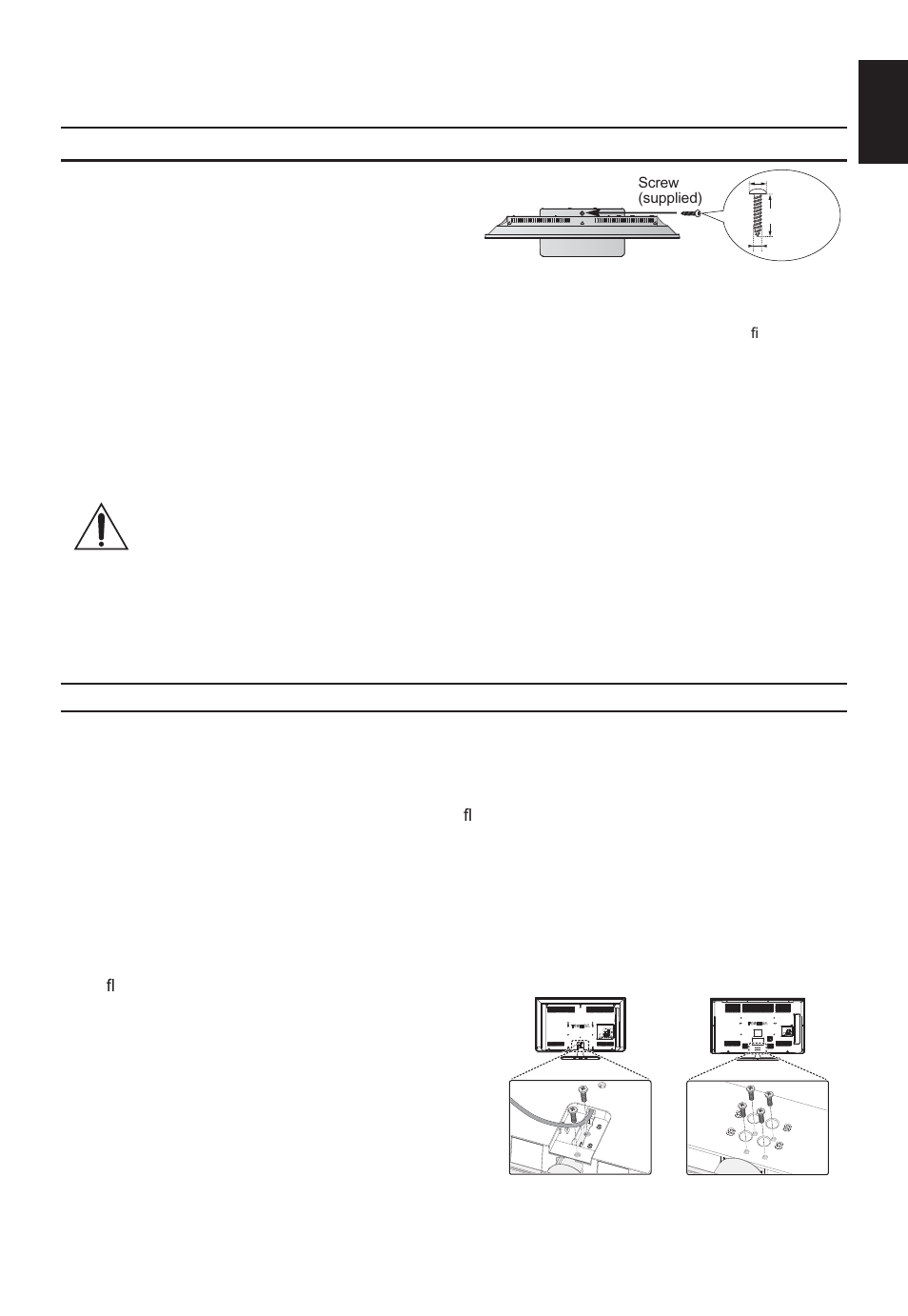 Installation and important information, Where to install, When using a wall bracket | Toshiba W2333 User Manual | Page 5 / 69