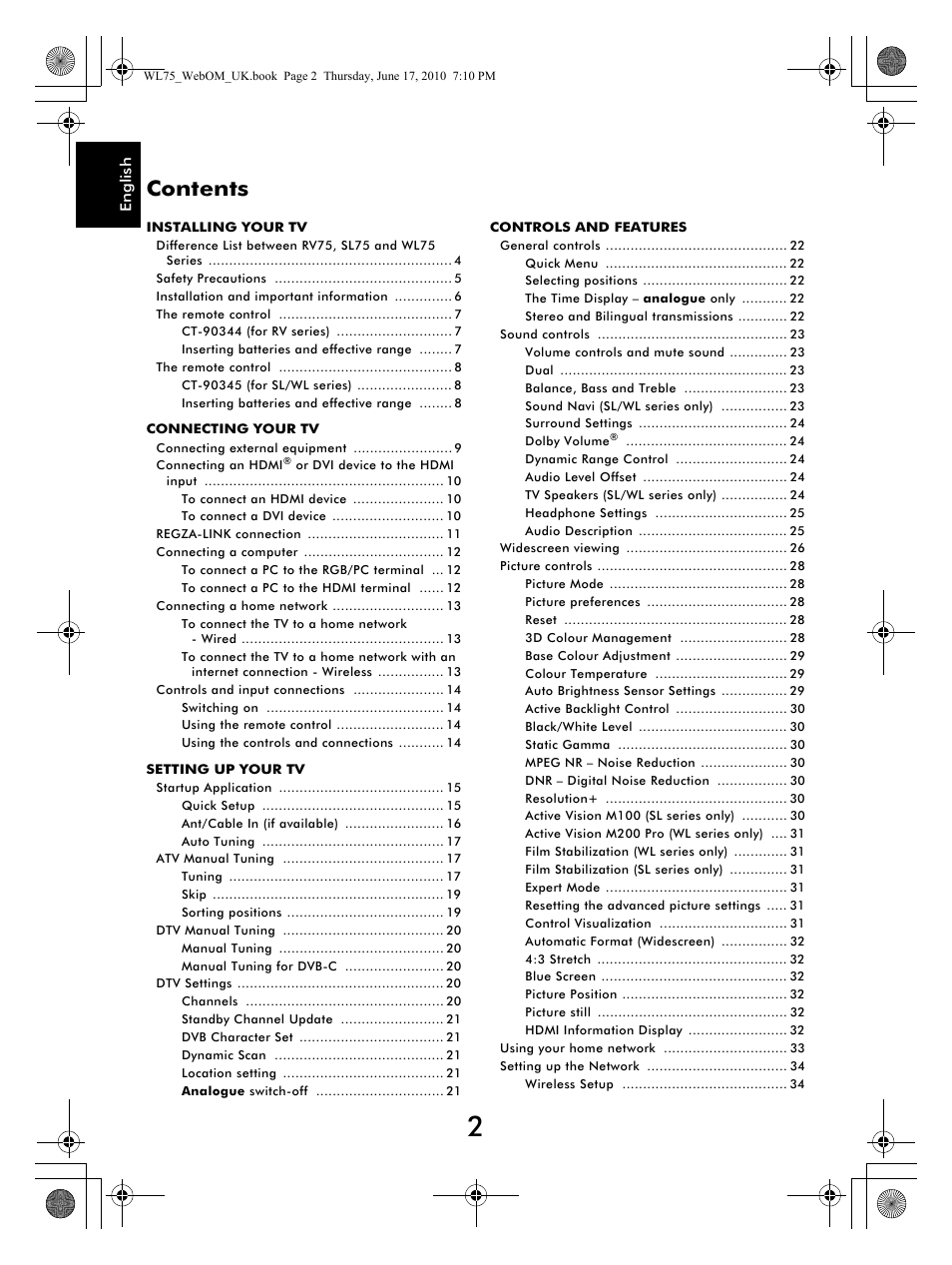 Toshiba RV753 User Manual | Page 2 / 78