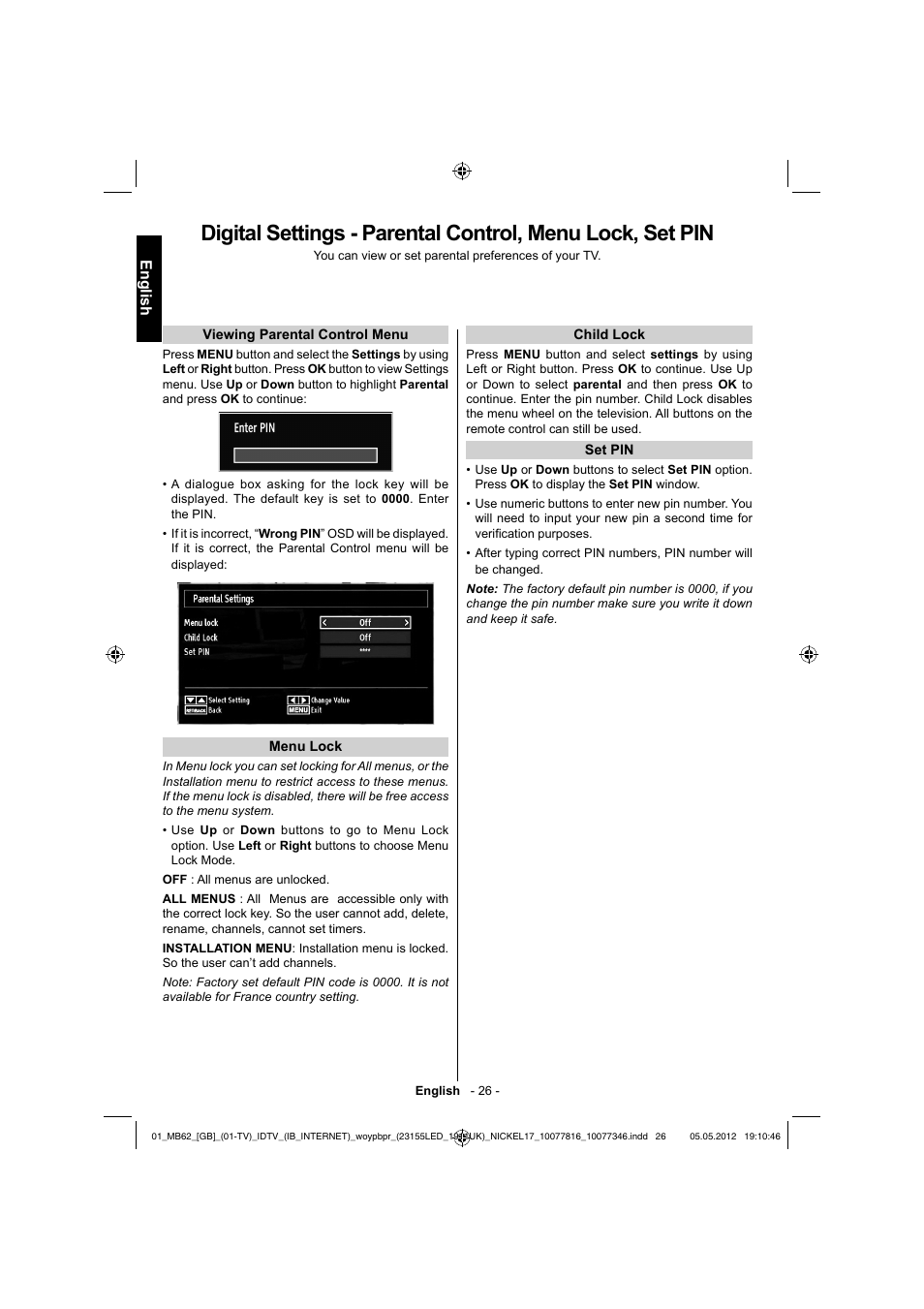 English | Toshiba DL934 User Manual | Page 27 / 59