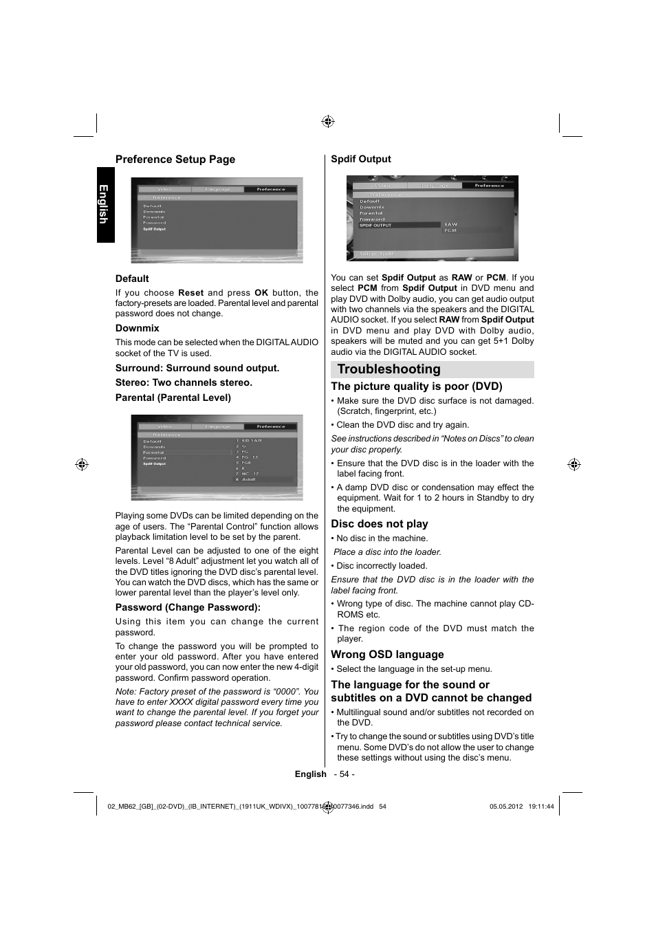 Troubleshooting | Toshiba DL934 User Manual | Page 55 / 59