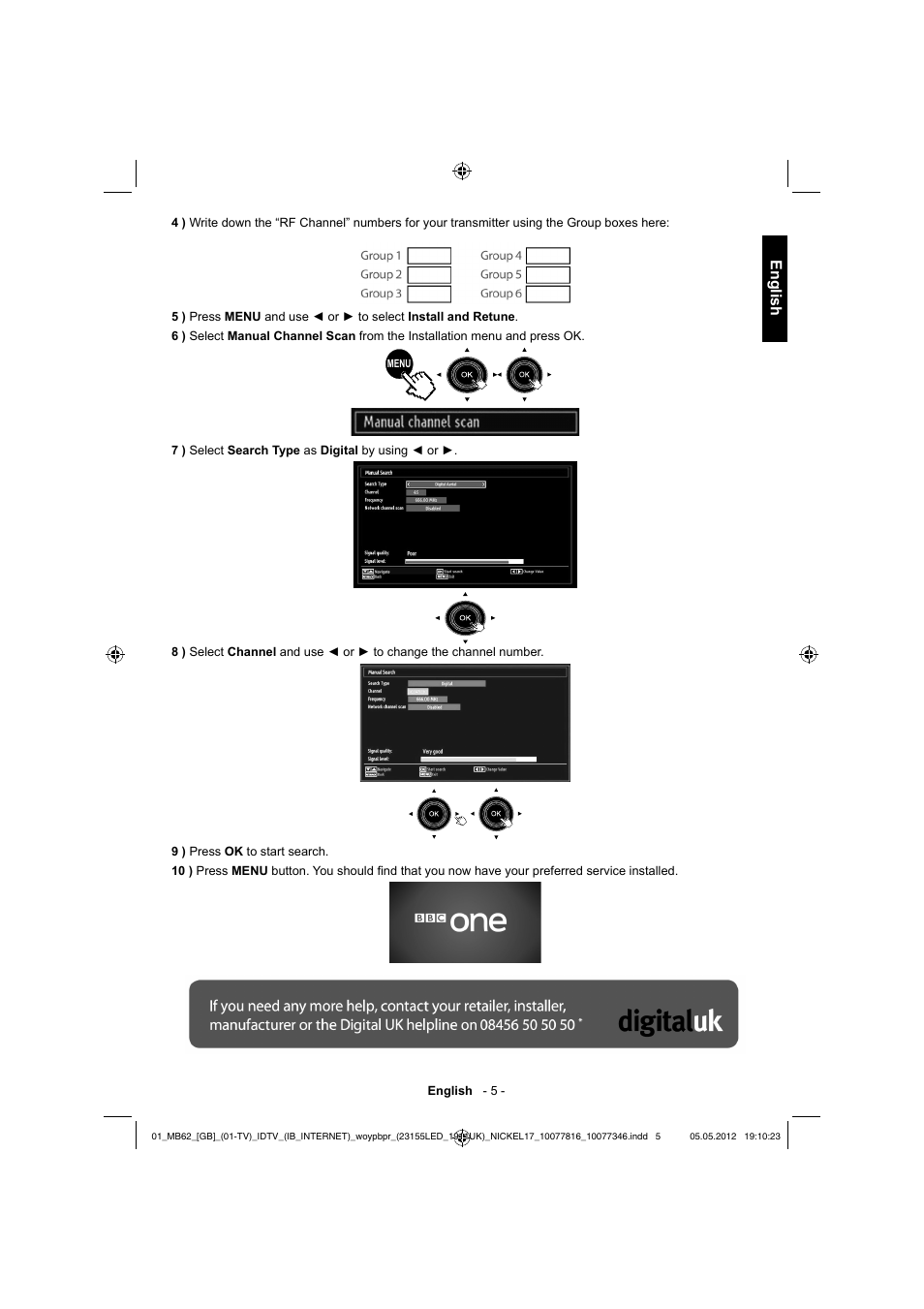 English | Toshiba DL934 User Manual | Page 6 / 59