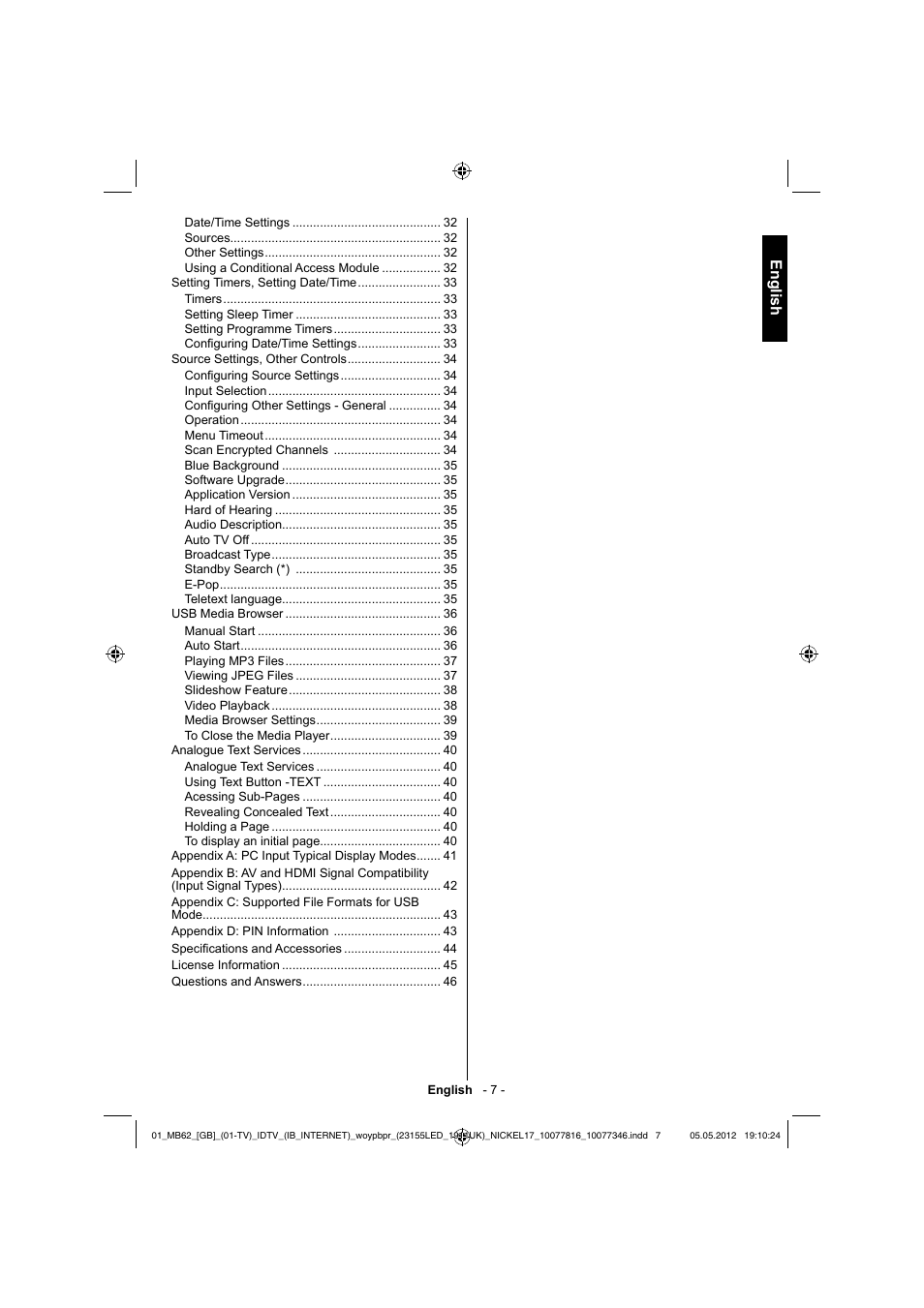 English | Toshiba DL934 User Manual | Page 8 / 59