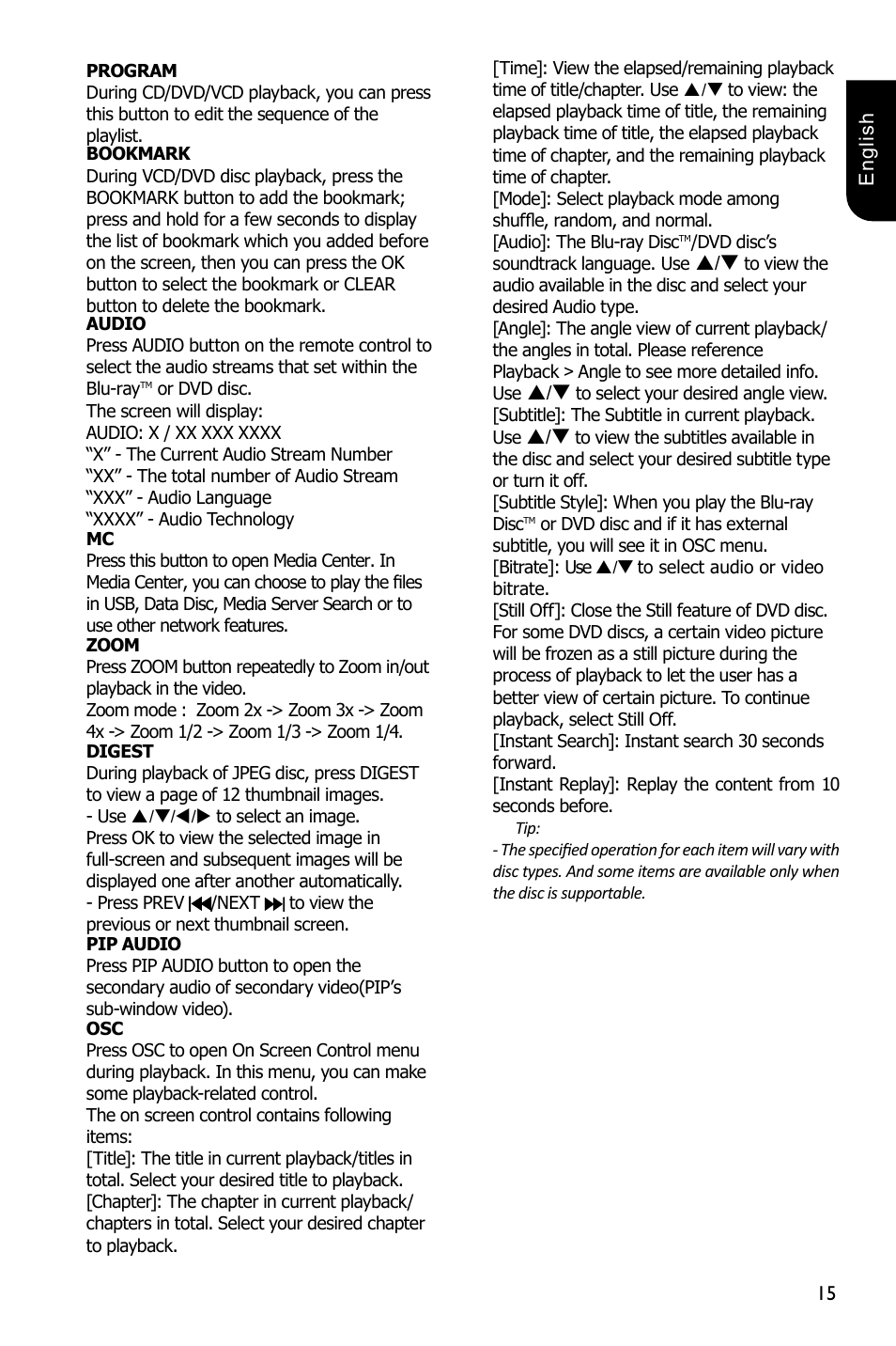 Toshiba BDX5300 User Manual | Page 15 / 49