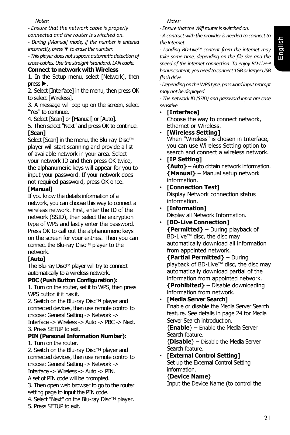 Toshiba BDX5300 User Manual | Page 21 / 49