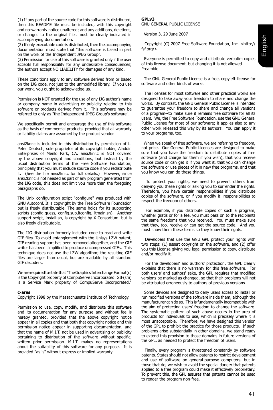 41 english | Toshiba BDX5300 User Manual | Page 41 / 49
