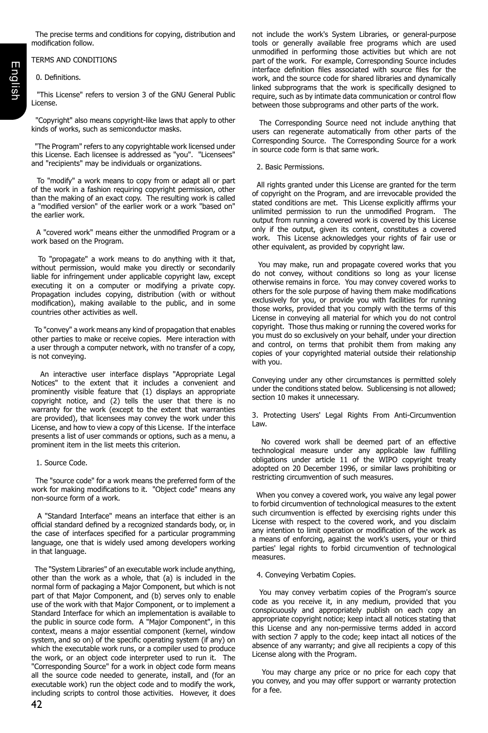 42 english | Toshiba BDX5300 User Manual | Page 42 / 49