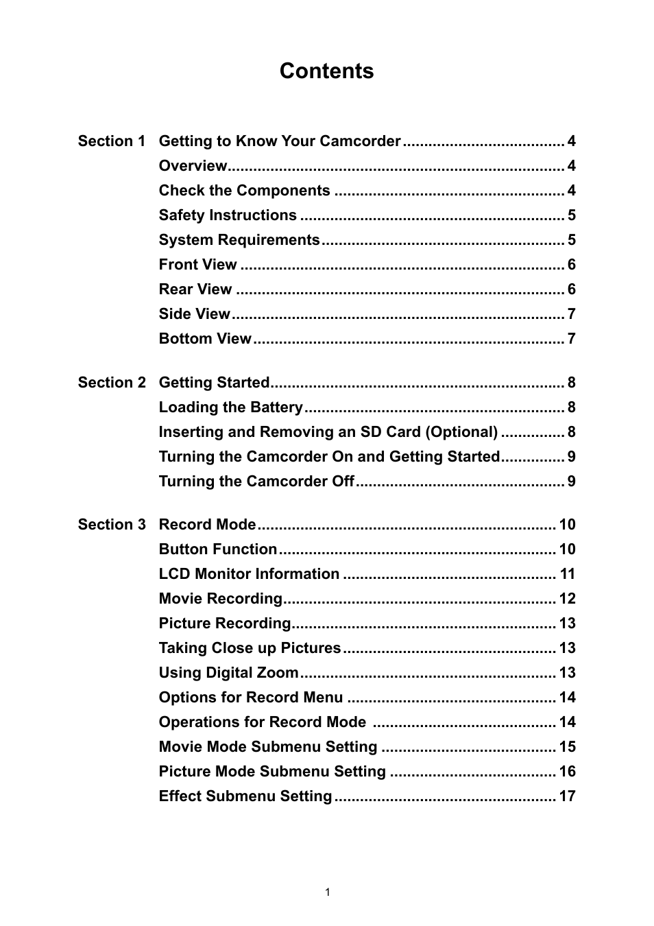 Toshiba Camileo S10 User Manual | Page 3 / 47