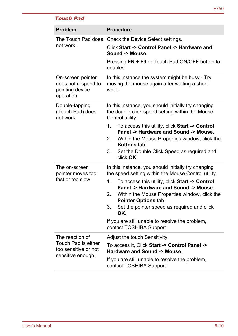 Toshiba Qosmio F750 User Manual | Page 139 / 171