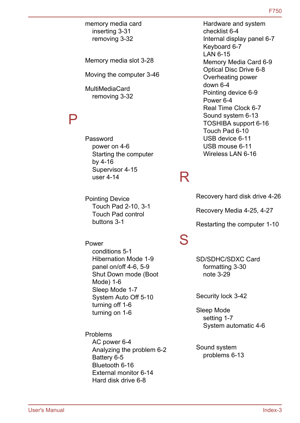 Toshiba Qosmio F750 User Manual | Page 170 / 171