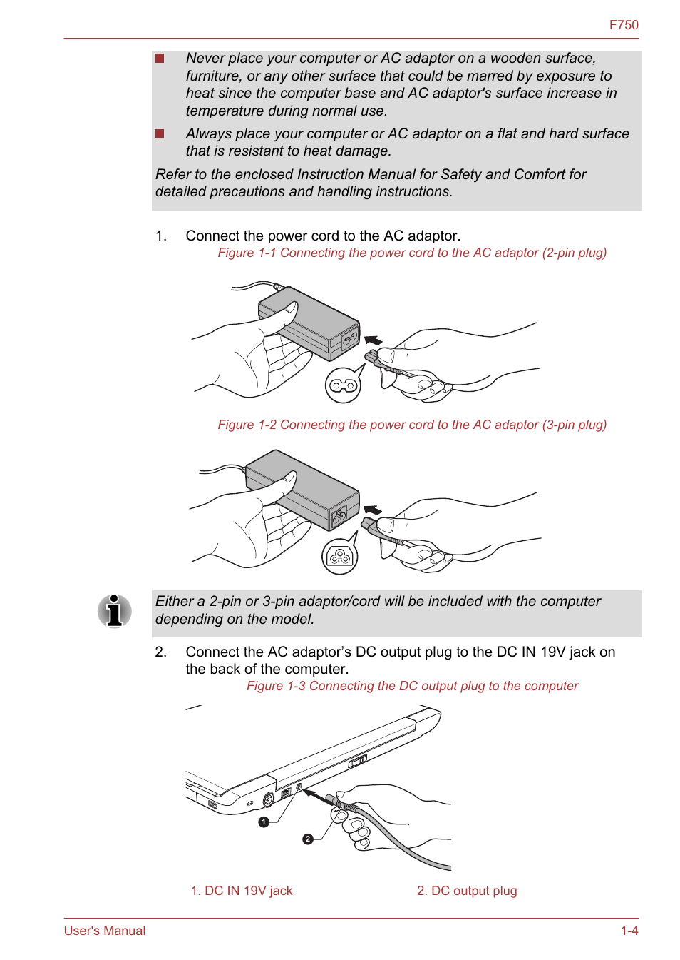 Toshiba Qosmio F750 User Manual | Page 20 / 171