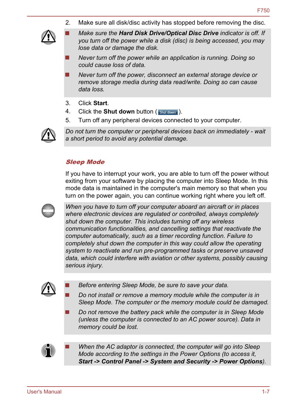 Toshiba Qosmio F750 User Manual | Page 23 / 171