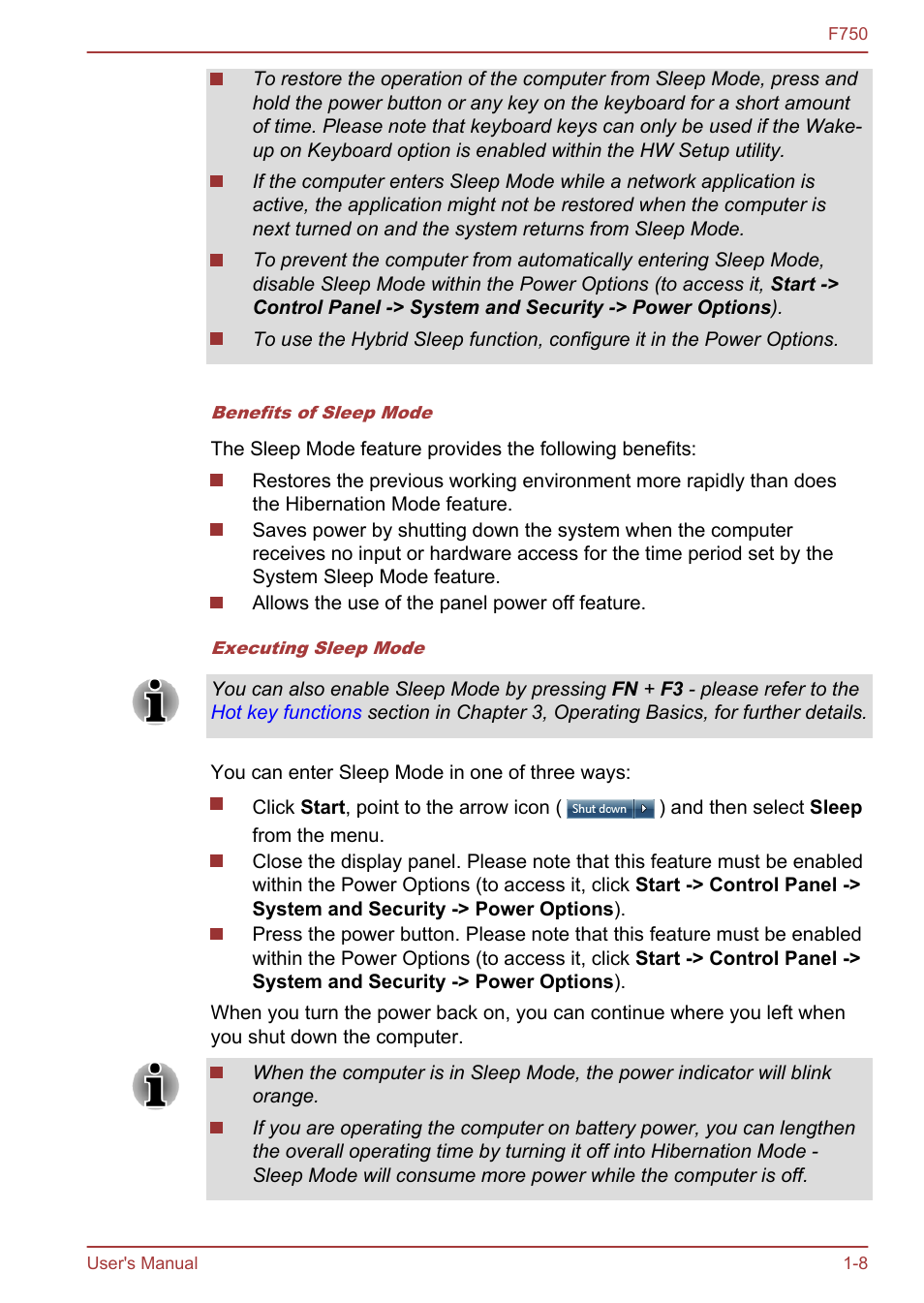 Toshiba Qosmio F750 User Manual | Page 24 / 171