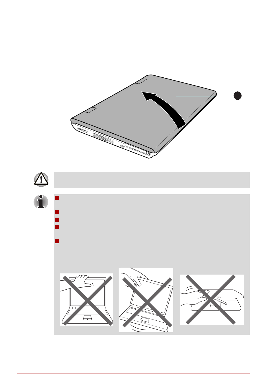 Opening the display | Toshiba Tecra S11 User Manual | Page 28 / 230