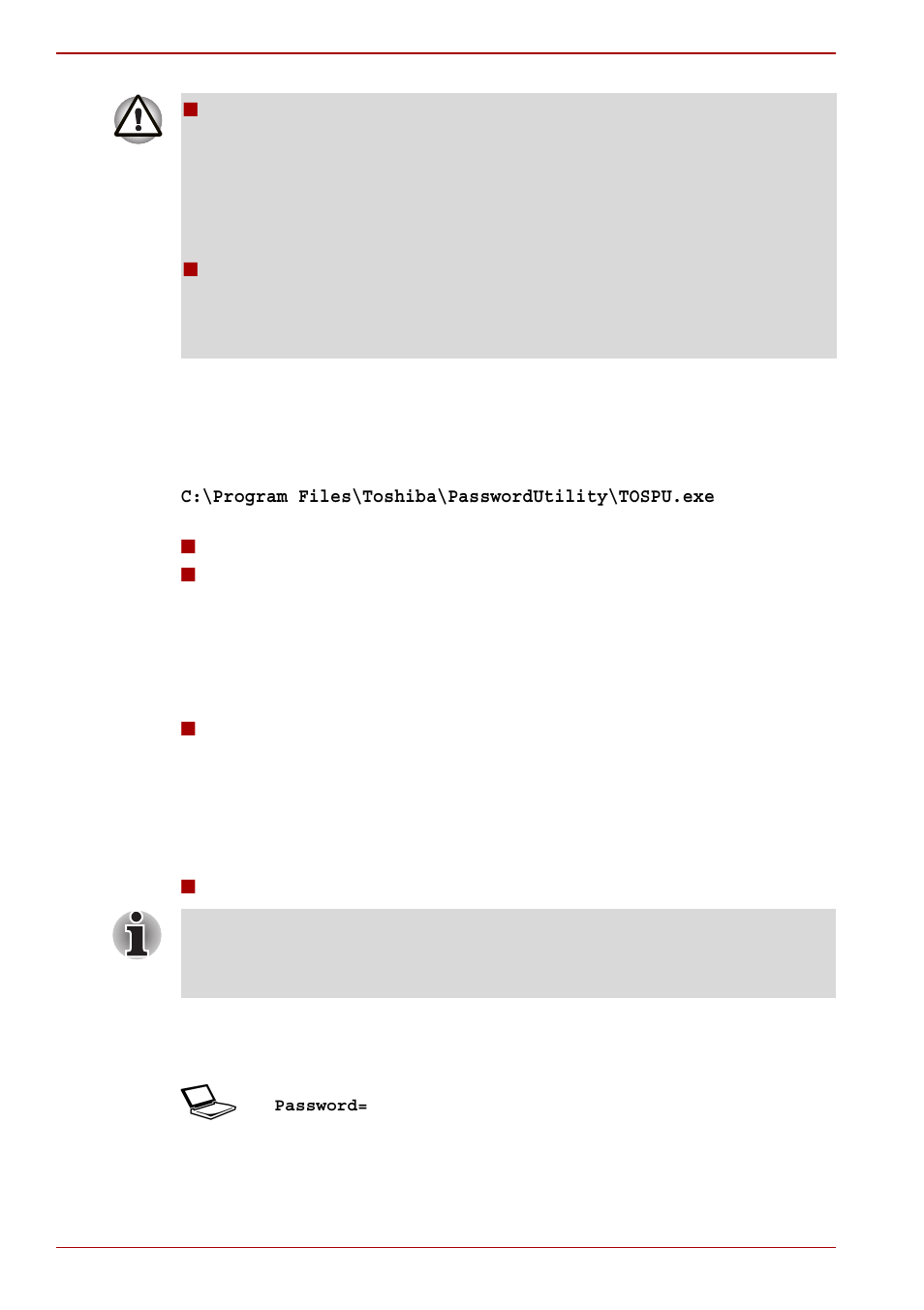 Starting the computer by password, Starting the computer by password -12 | Toshiba Qosmio G50 User Manual | Page 132 / 250