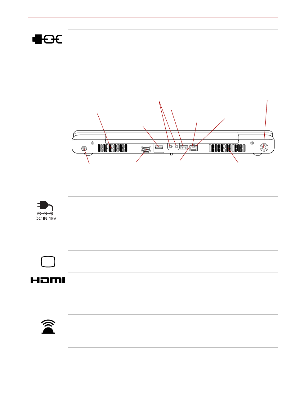 Back, Back -5 | Toshiba Qosmio G50 User Manual | Page 45 / 250