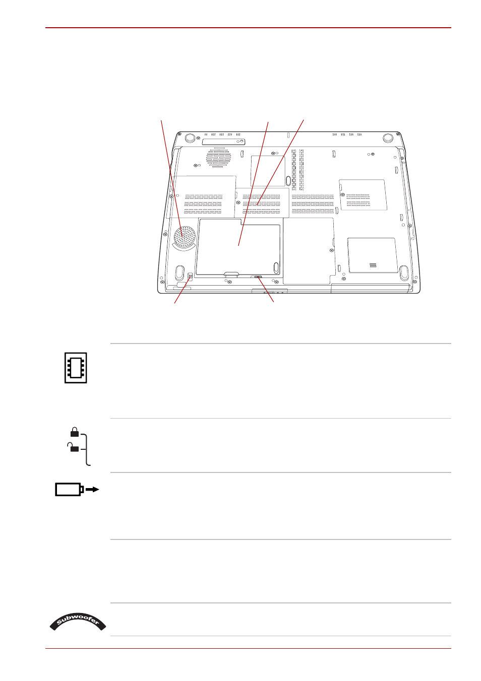 Underside, Underside -7 | Toshiba Qosmio G50 User Manual | Page 47 / 250