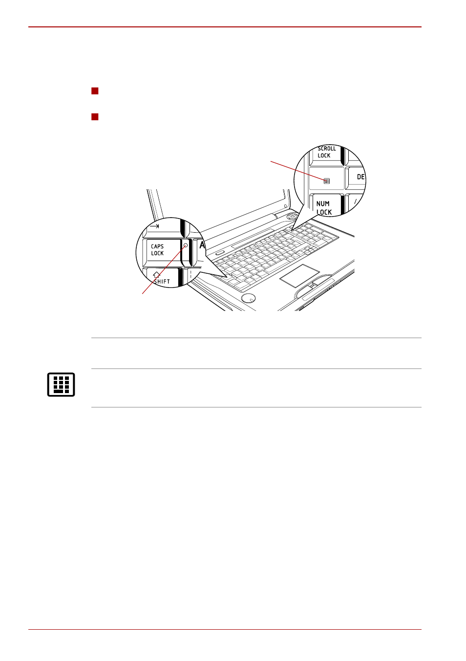 Keyboard indicators | Toshiba Qosmio G50 User Manual | Page 52 / 250
